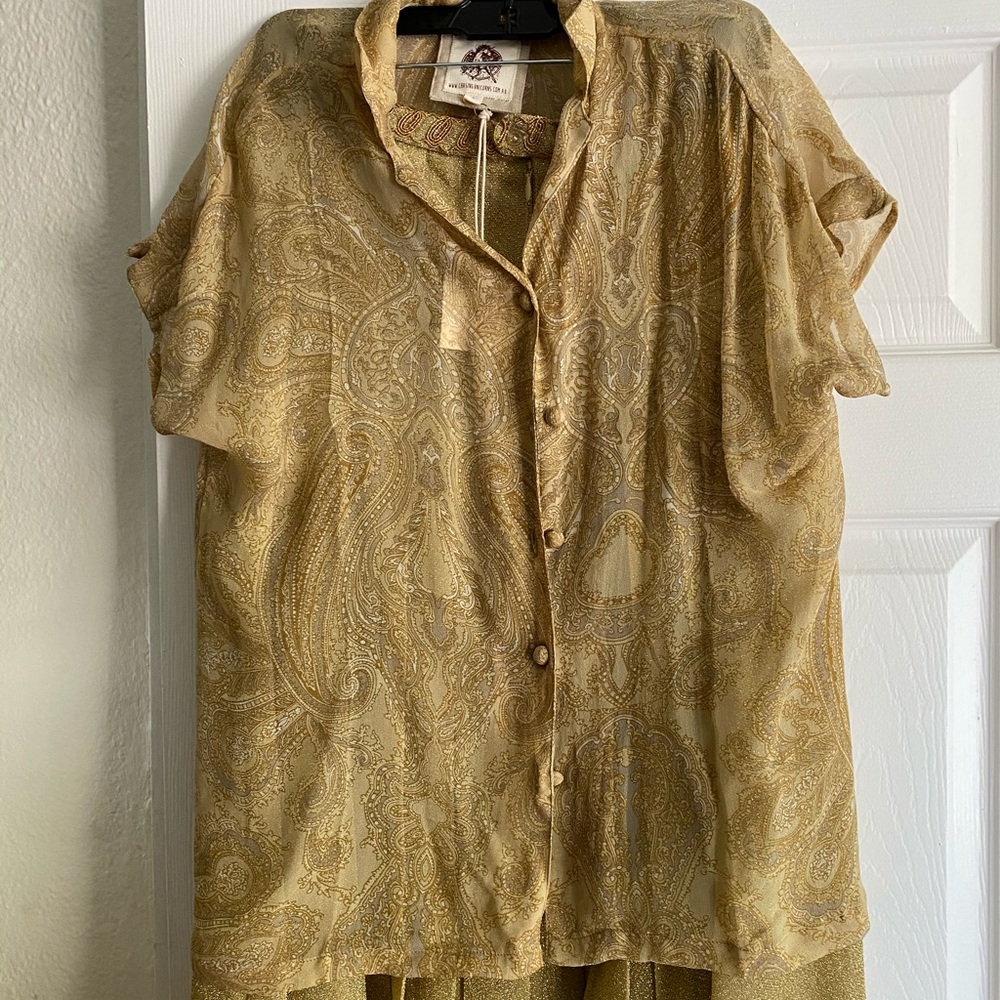 Chasing Unicorns Gold Fever Maxi skirt - Picture 5 of 5